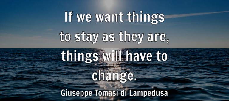 If You Want To See Change, What’s the First Thing That Must Change?